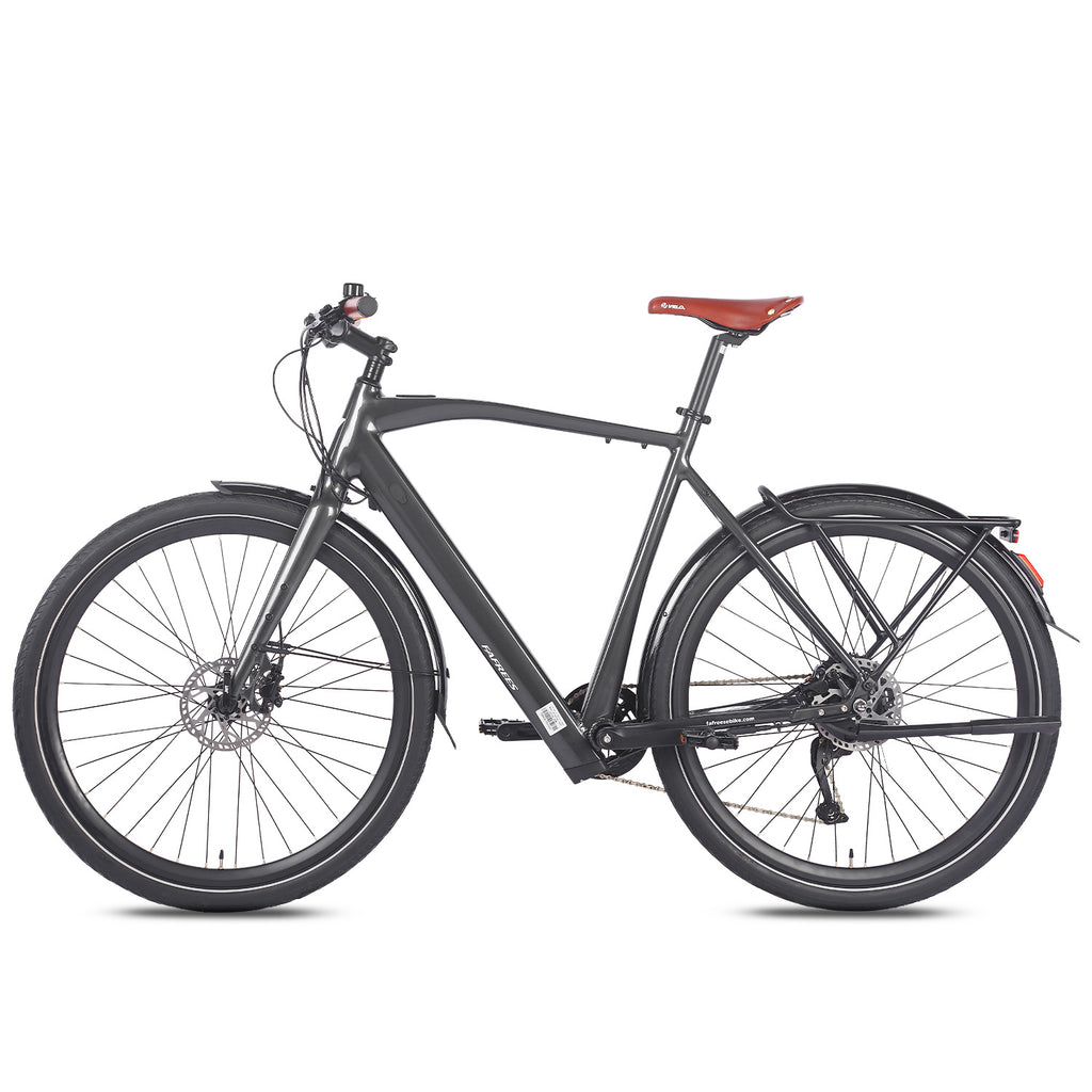 FAFREES F700M City E-Bike - Motor 250W Akku 36V10AH Alurahmen Hydraulikbremse - Schwarz