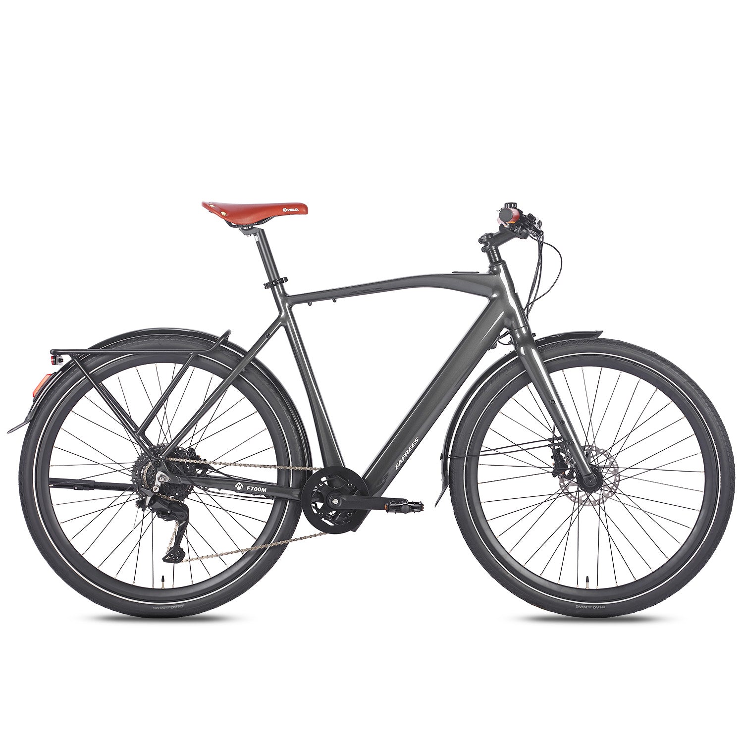 FAFREES F700M City E-Bike - Motor 250W Akku 36V10AH Alurahmen Hydraulikbremse - Schwarz