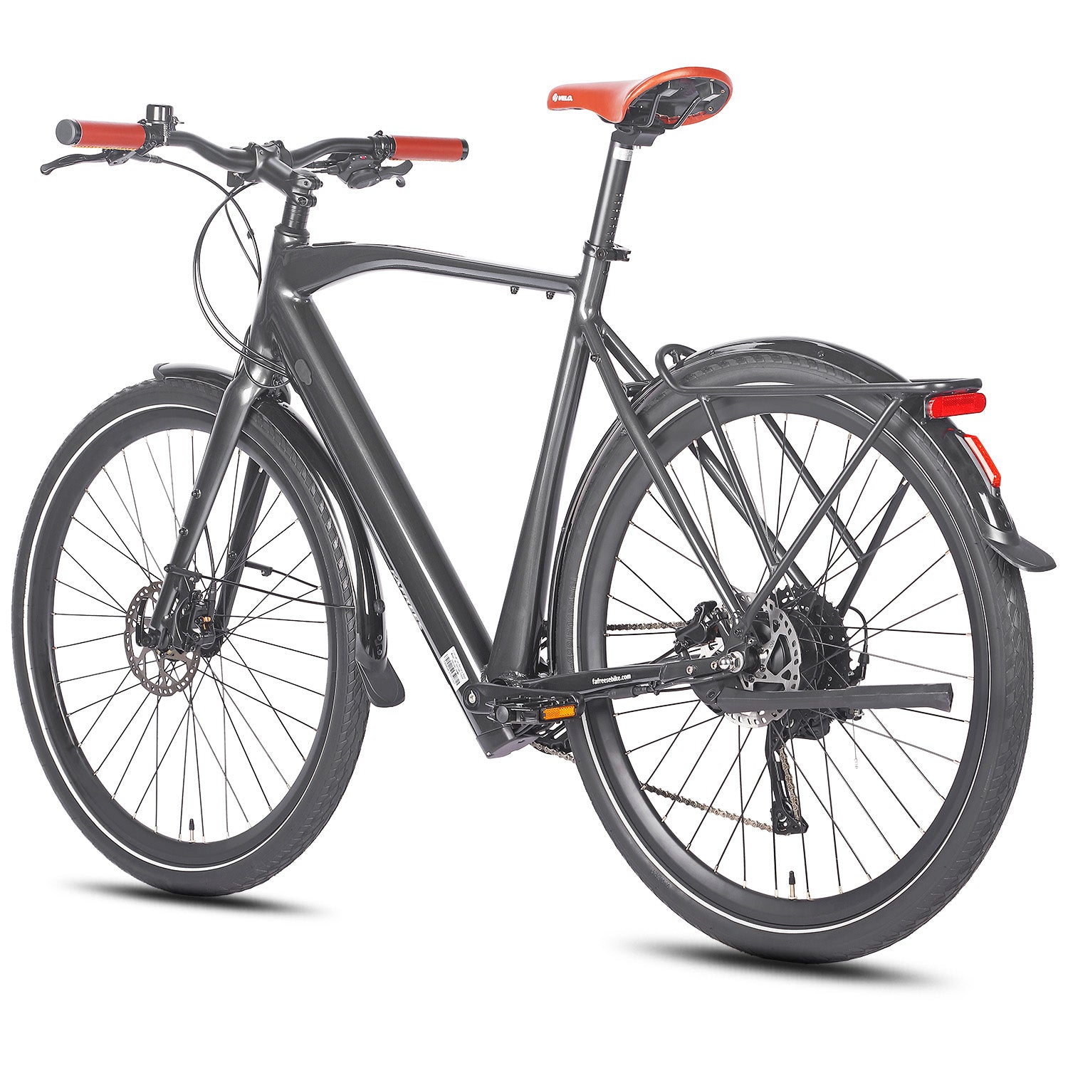 FAFREES F700M City E-Bike - Motor 250W Akku 36V10AH Alurahmen Hydraulikbremse - Schwarz