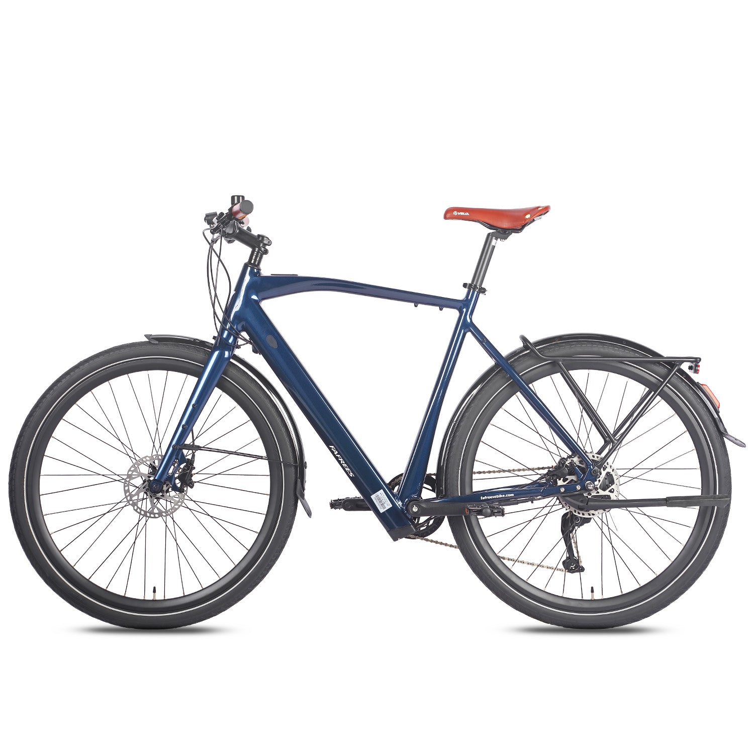 FAFREES F700M City E-Bike - Motor 250W Akku 36V10AH Alurahmen Hydraulikbremse - Blau