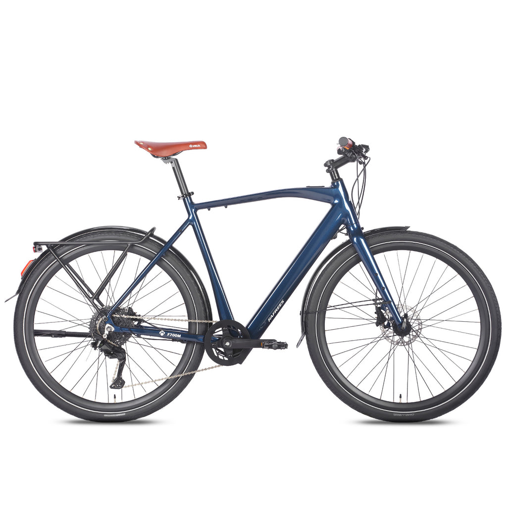 FAFREES F700M City E-Bike - Motor 250W Akku 36V10AH Alurahmen Hydraulikbremse - Blau