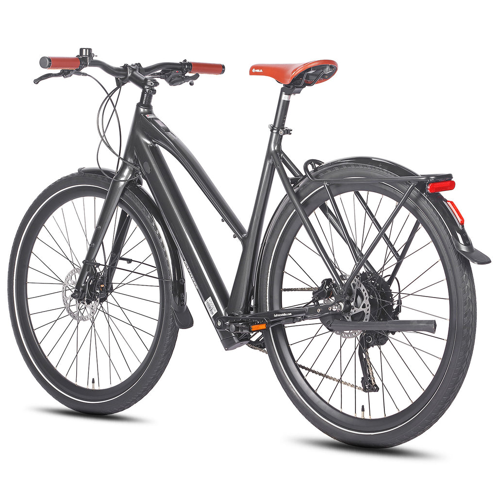 FAFREES F700W City E-Bike - Motor 250W Akku 36V10AH mit Alurahmen hydraulische Bremsen - Schwarz