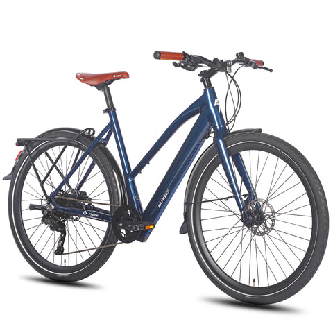FAFREES F700W City E-Bike - Motor 250W Akku 36V10AH mit Alurahmen hydraulische Bremsen - Blau