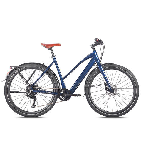 FAFREES F700W City E-Bike - Motor 250W Akku 36V10AH mit Alurahmen hydraulische Bremsen - Blau