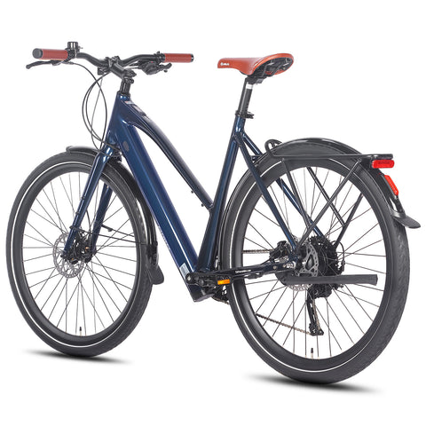 FAFREES F700W City E-Bike - Motor 250W Akku 36V10AH mit Alurahmen hydraulische Bremsen - Blau