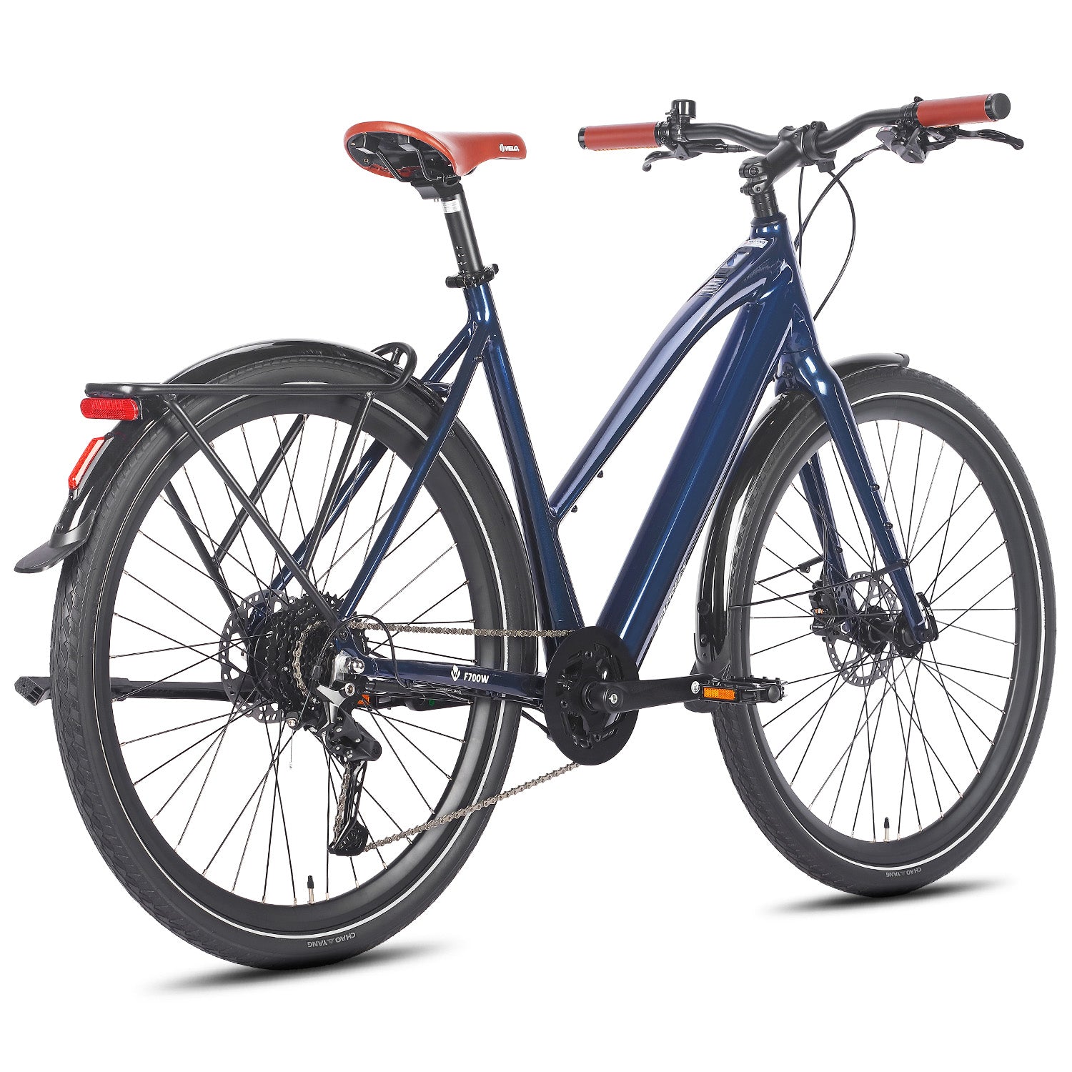 FAFREES F700W City E-Bike - Motor 250W Akku 36V10AH mit Alurahmen hydraulische Bremsen - Blau