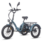FAFREES F20 Mate E-Lastenrad - Motor 500W Akku 48V21AH 20-Zoll-Rädern Hydraulische Bremsen - Graublau