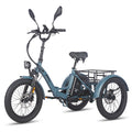 FAFREES F20 Mate Vélo cargo électrique - Moteur 500W Batterie 48V21AH Roues 20 pouces Freins hydrauliques - Bleu-gris