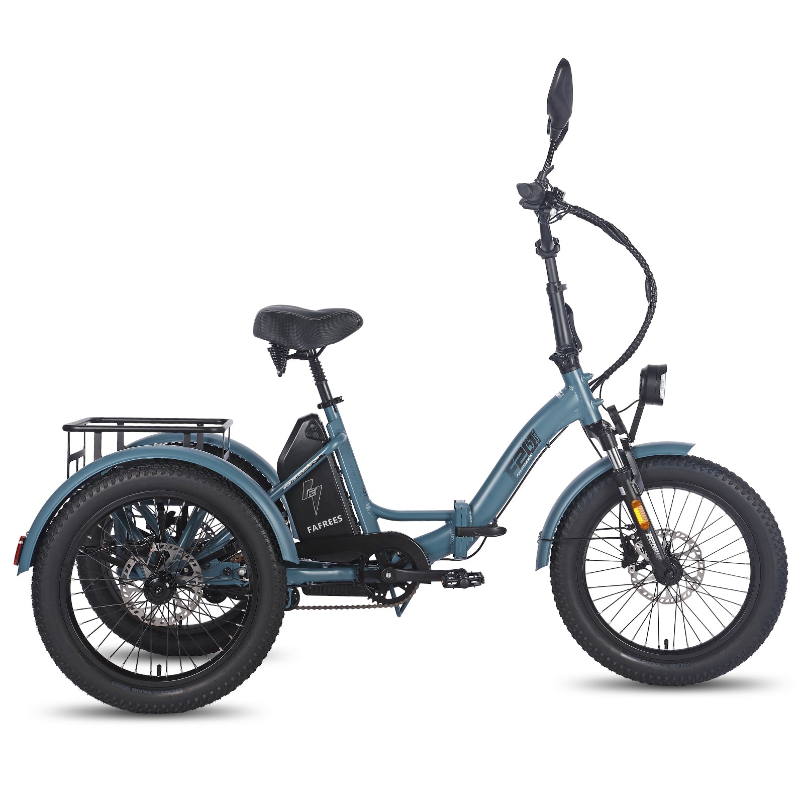 FAFREES F20 Mate E-Lastenrad - Motor 500W Akku 48V21AH 20-Zoll-Rädern Hydraulische Bremsen - Graublau
