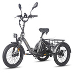 FAFREES F20 Mate E-Lastenrad - Motor 500W Akku 48V21AH 20-Zoll-Rädern Hydraulische Bremsen - Grau