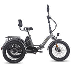 FAFREES F20 Mate E-Lastenrad - Motor 500W Akku 48V23.45AH 20-Zoll-Rädern Hydraulikbremse Sattel mit Rückenlehne - Grau
