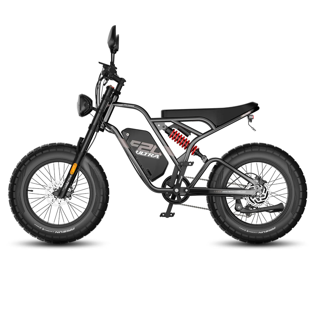 FAFREES F20 Ultra Upgrade E-Bike - Motorleistung 750W Akku 48V25AH 20-Zoll-Räder Mechanische Scheibenbremsen - Noir