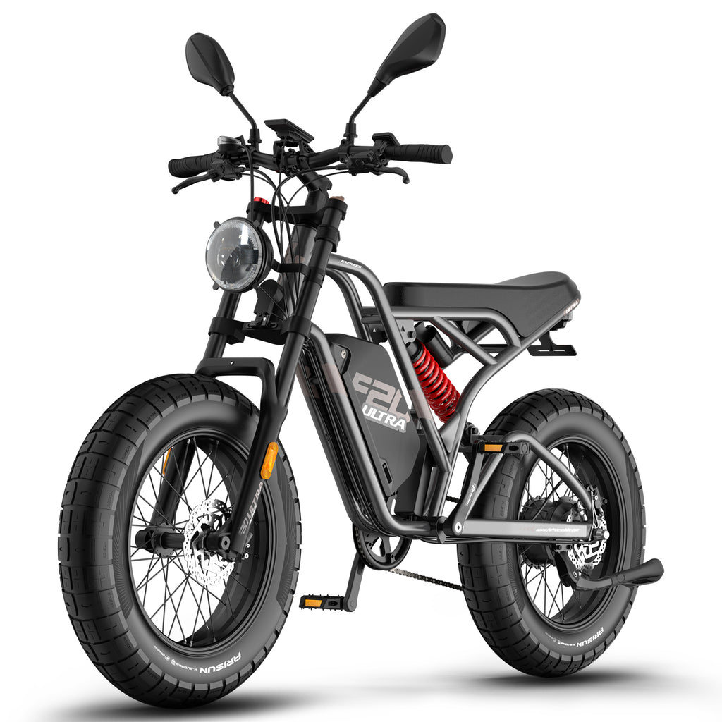 FAFREES F20 Ultra E-Bike - Motor 750W Akku 48V25AH 20-Zoll-Rädern Hydraulische Scheibenbremsen - Grau