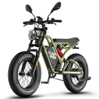 FAFREES F20 Ultra Vélo électrique - Moteur 750W Batterie 48V25AH Roues 20 pouces Freins à disque hydrauliques - Vert militaire
