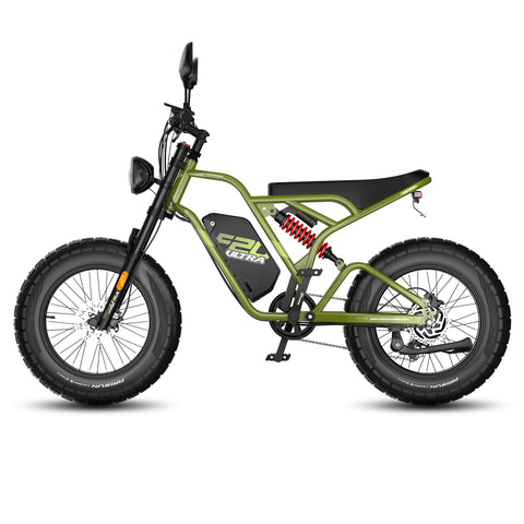 FAFREES F20 Ultra E-Bike - Motor 750W Akku 48V25AH 20-Zoll-Rädern Hydraulische Scheibenbremsen - Militärgrün