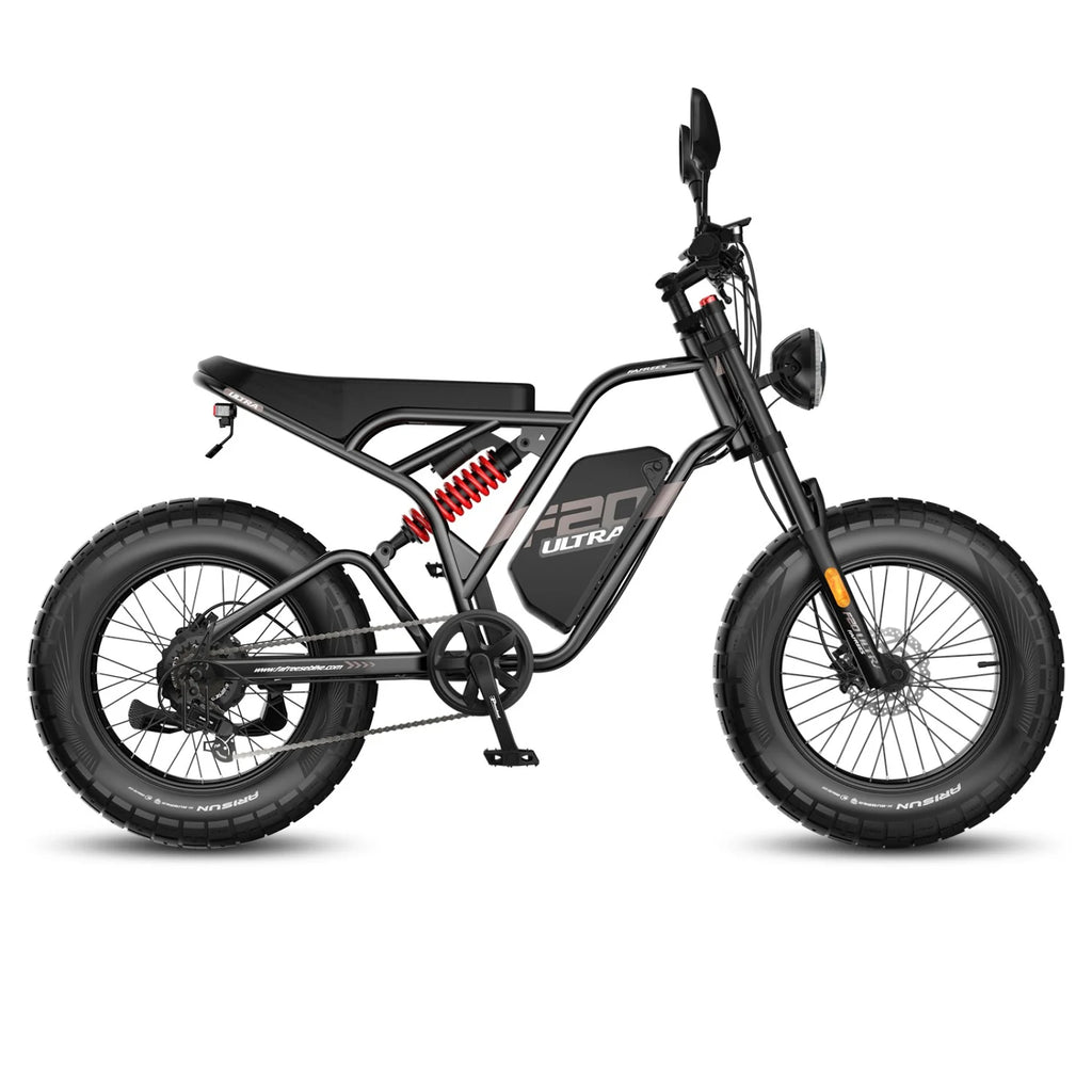FAFREES F20 Ultra Vélo électrique (Homologation UE L1e-B) - Moteur 750W Batterie 48V25AH Roues 20 pouces Freins mécaniques - Noir