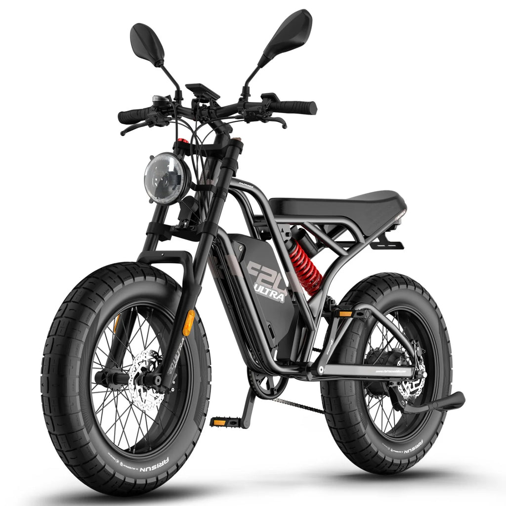 FAFREES F20 Ultra Vélo électrique (Homologation UE L1e-B) - Moteur 750W Batterie 48V25AH Roues 20 pouces Freins mécaniques - Noir