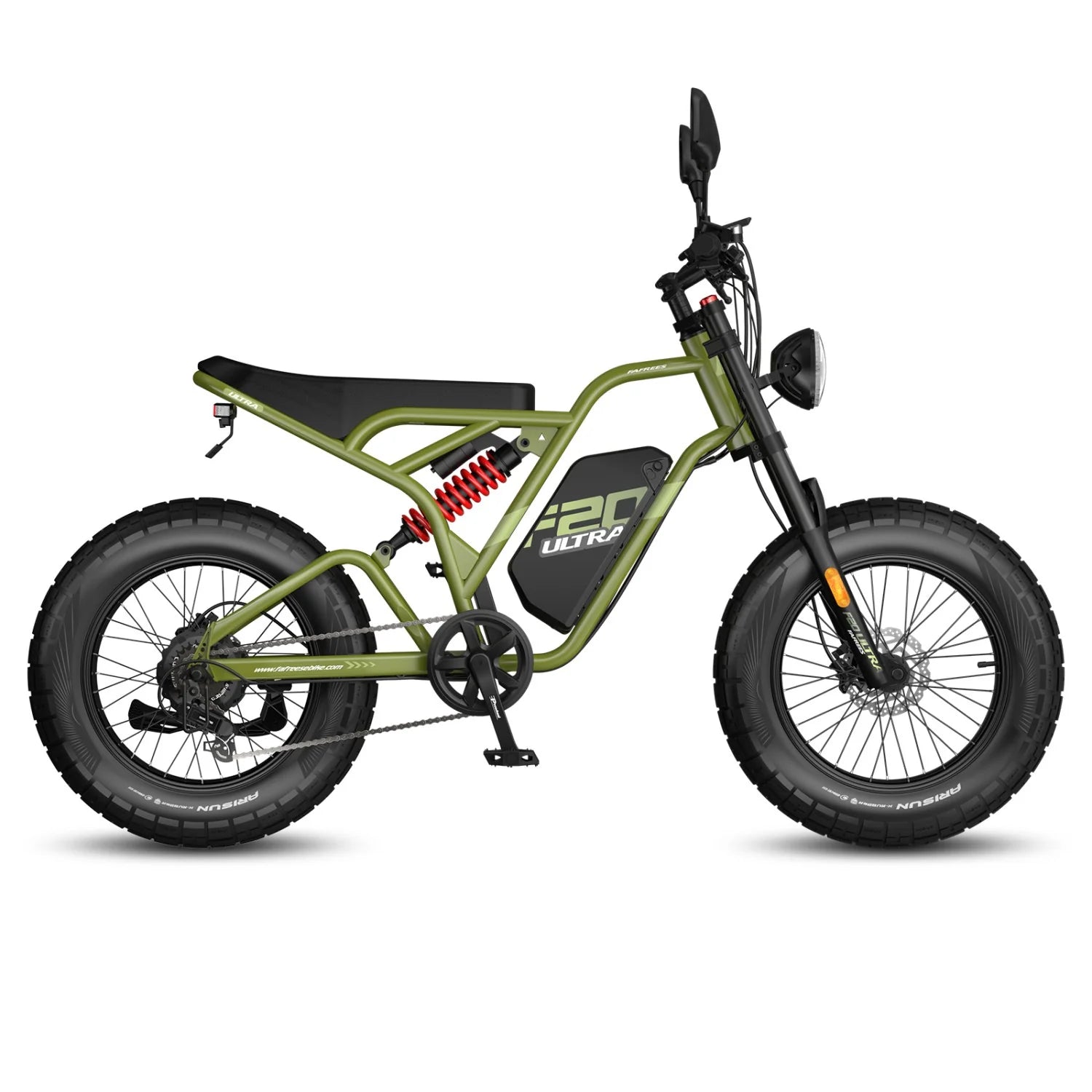 Vélo électrique FAFREES F20 Ultra (homologation UE L1e-B) - Moteur 750W Batterie 48V25AH Roues 20 pouces Freins mécaniques - Vert