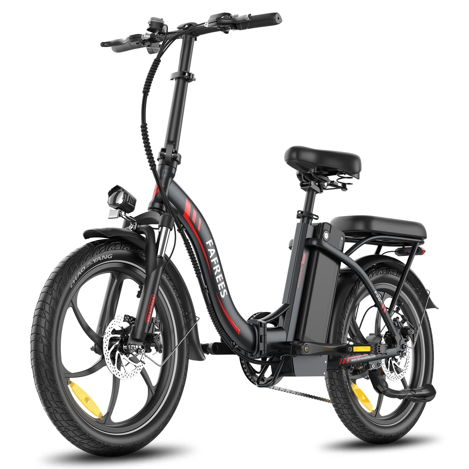 E-Bike FAFREES F20+ - Motor 250W Battery 36V20Ah 20 Inch Wheels Mechanical Disc Brake - Black