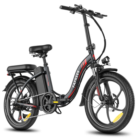 E-Bike FAFREES F20+ - Motor 250W Akku 36V20Ah 20 Zoll Räder Mechanische Scheibenbremse - Schwarz