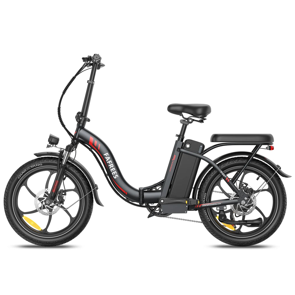 E-Bike FAFREES F20+ - Motor 250W Battery 36V20Ah 20 Inch Wheels Mechanical Disc Brake - Black