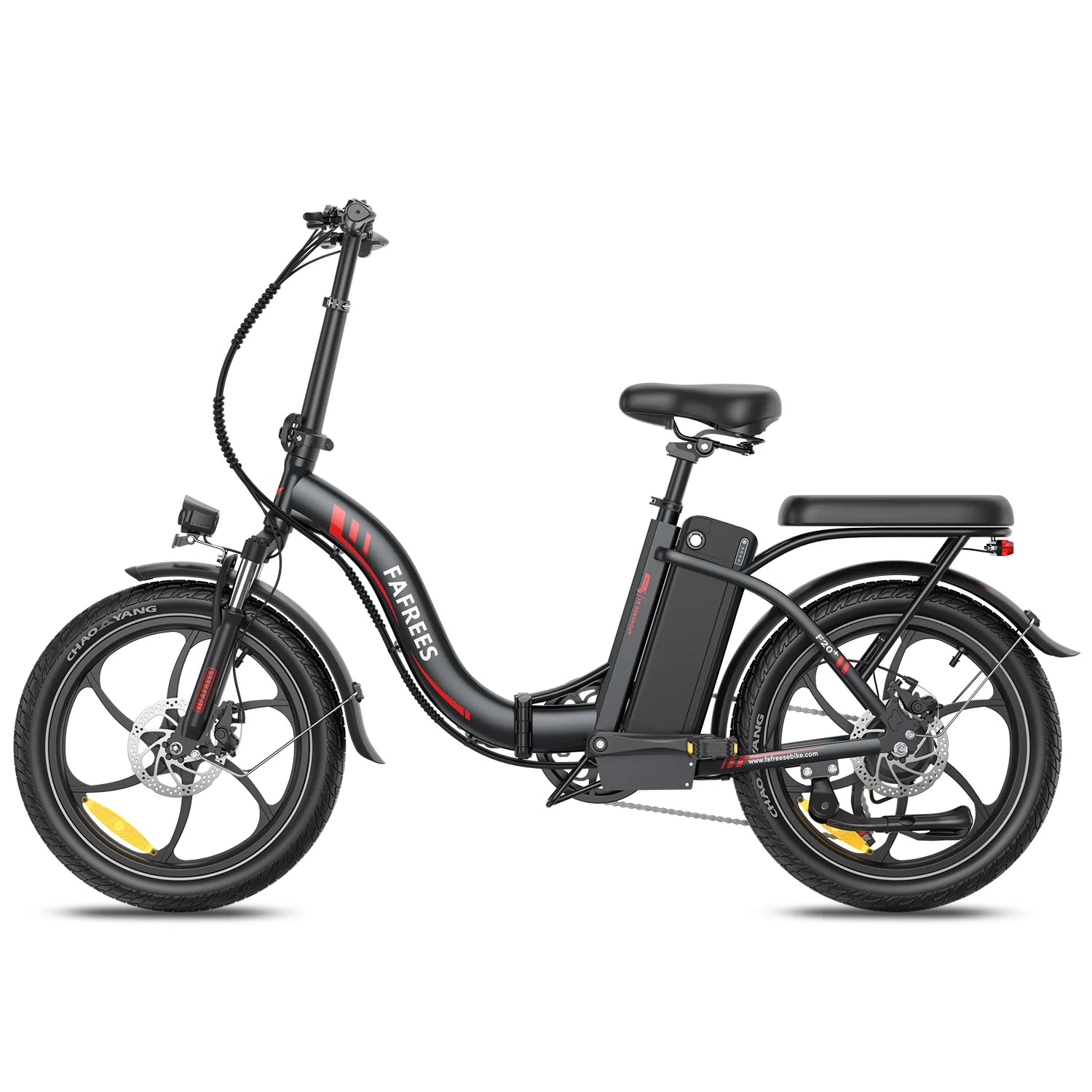 E-Bike FAFREES F20+ - Motor 250W Battery 36V20Ah 20 Inch Wheels Mechanical Disc Brake - Black