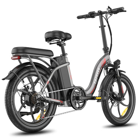 E-Bike FAFREES F20+ - Motor 250W Akku 36V20Ah 20 Zoll Räder Mechanische Scheibenbremse - Grau