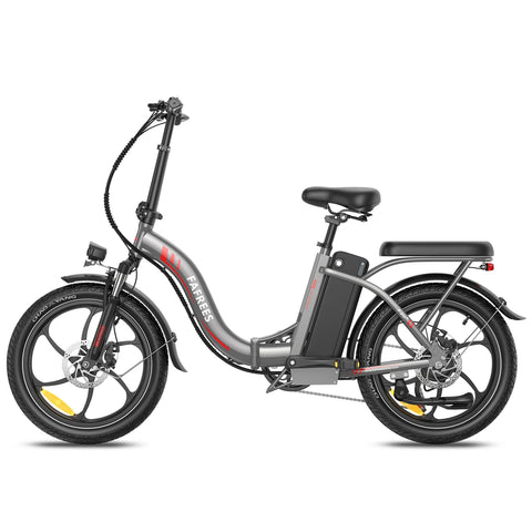 E-Bike FAFREES F20+ - Motor 250W Akku 36V20Ah 20 Zoll Räder Mechanische Scheibenbremse - Grau