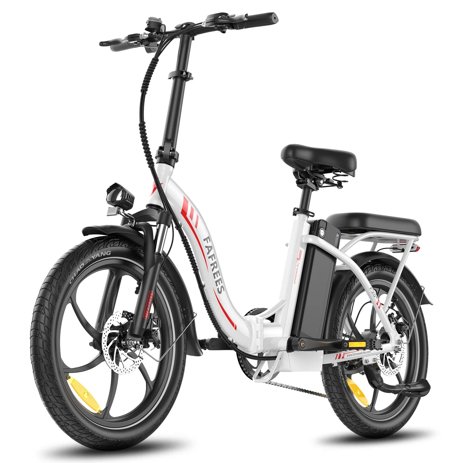 Vélo électrique FAFREES F20+ - Moteur 250W Batterie 36V20Ah Roues 20 pouces Freins à disque mécaniques - Blanc