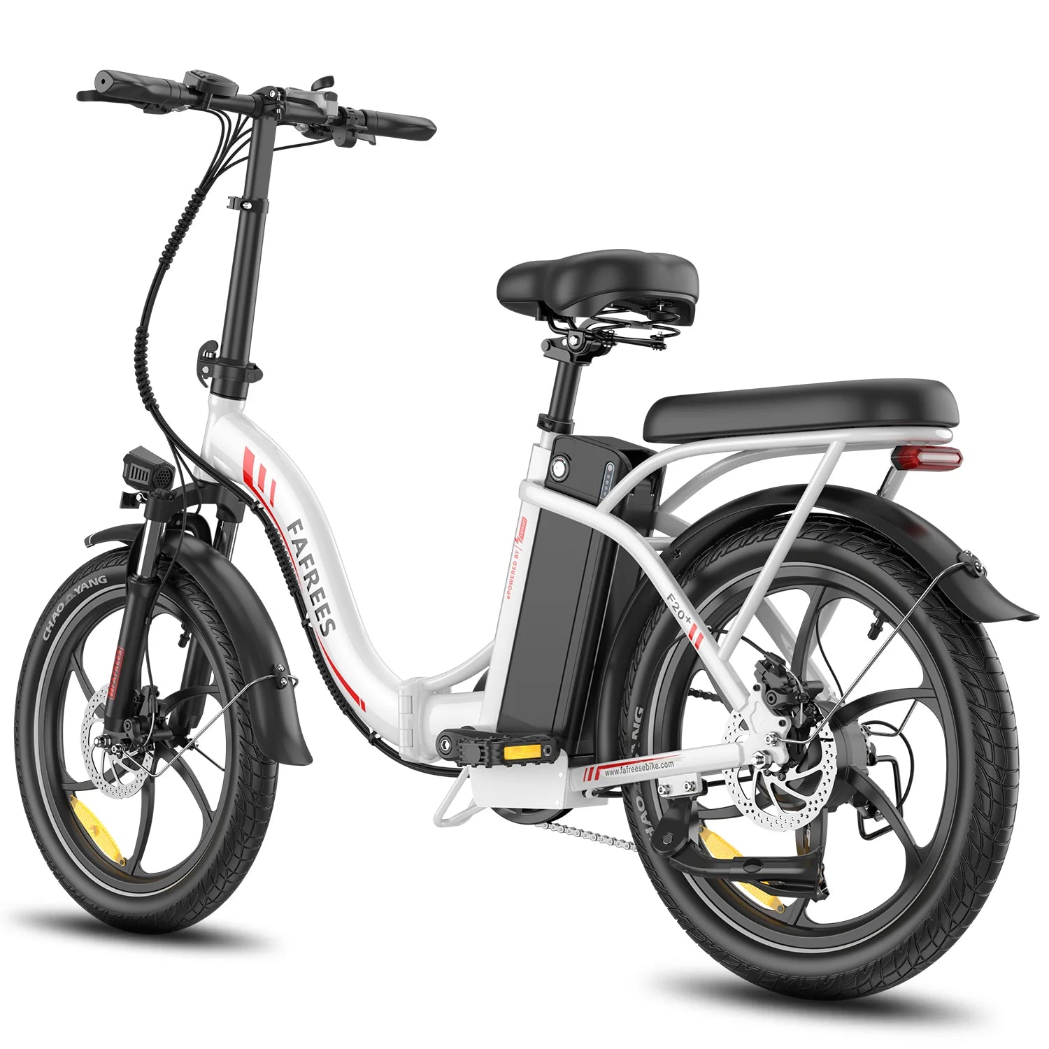 Vélo électrique FAFREES F20+ - Moteur 250W Batterie 36V20Ah Roues 20 pouces Freins à disque mécaniques - Blanc