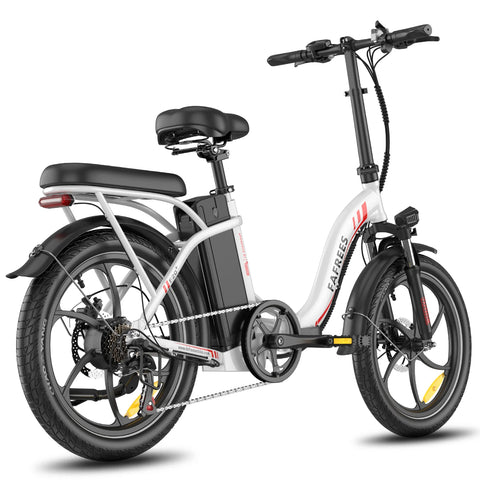 E-Bike FAFREES F20+ - Motor 250W Akku 36V20Ah 20 Zoll Räder Mechanische Scheibenbremse - Weiß