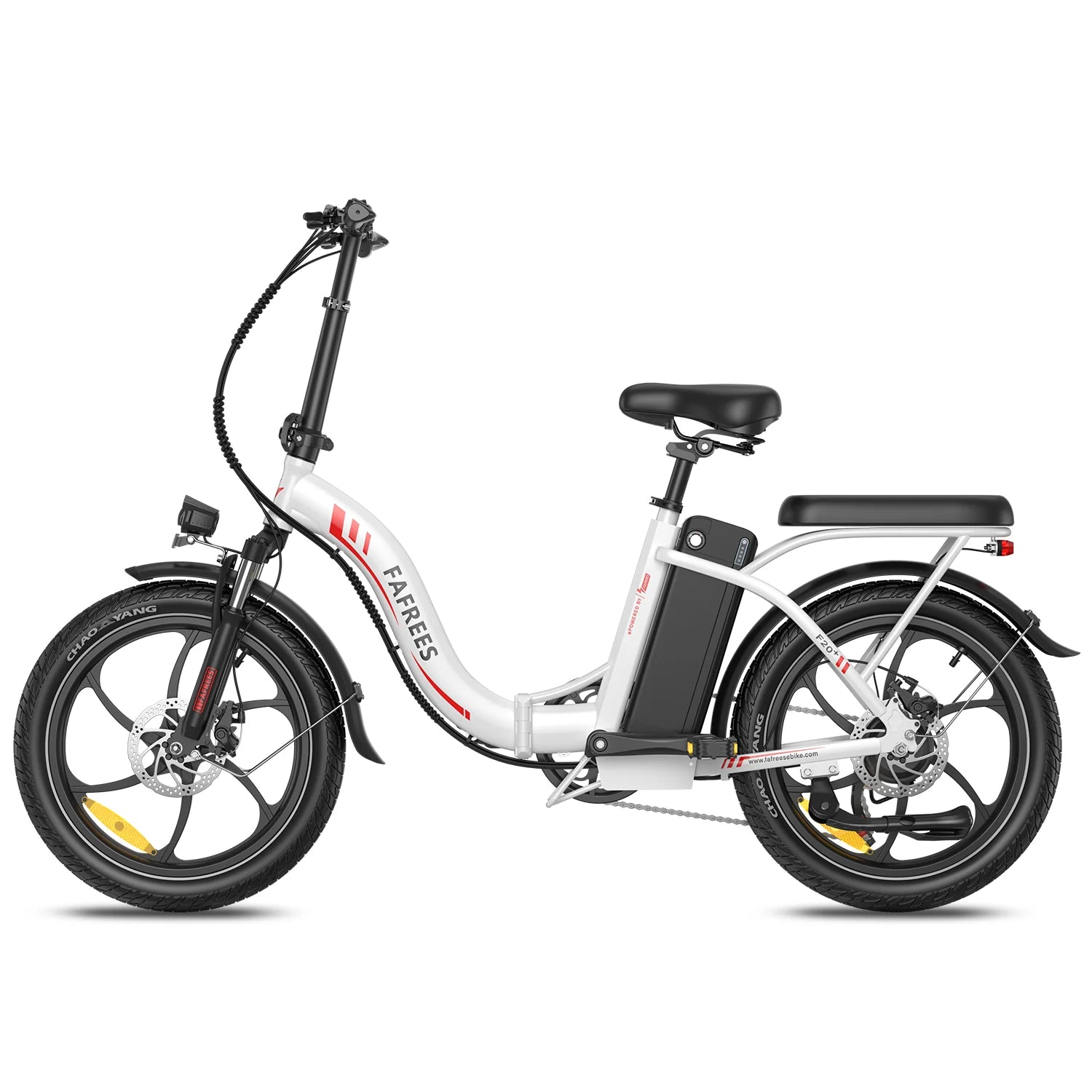 Vélo électrique FAFREES F20+ - Moteur 250W Batterie 36V20Ah Roues 20 pouces Freins à disque mécaniques - Blanc