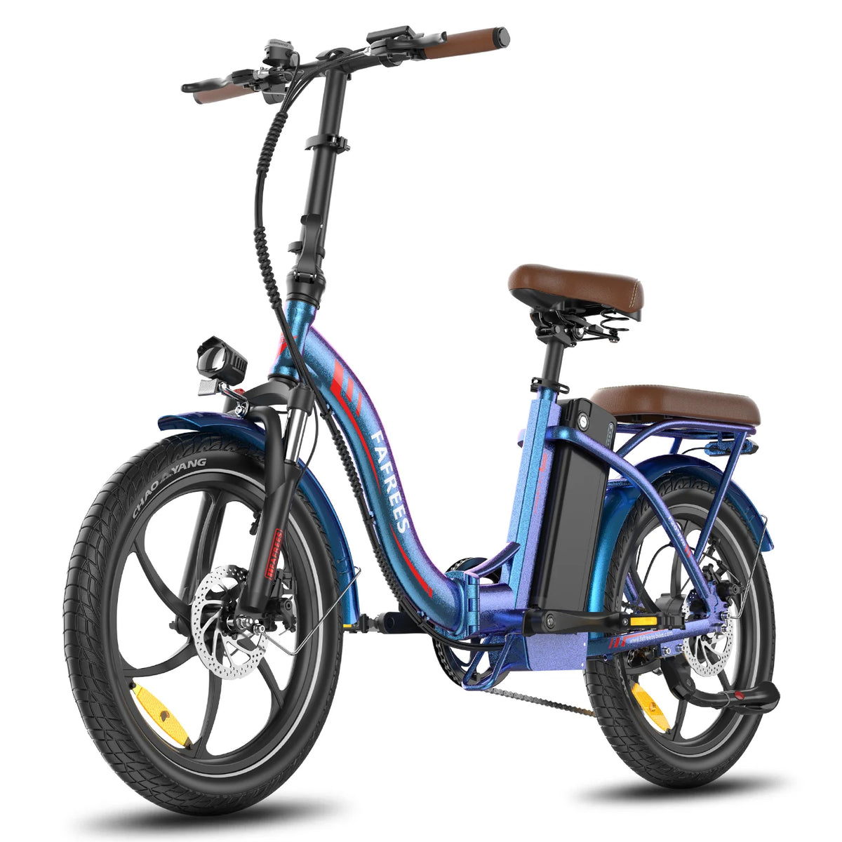 E-Bike FAFREES F20+ Pro - Motor 250W Akku 36V22.5Ah 20 Zoll Räder Mechanische Scheibenbremse - Aurorablau