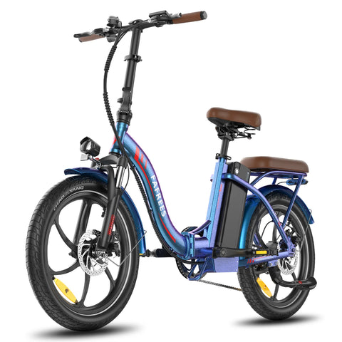 E-Bike FAFREES F20+ Pro - Motor 250W Akku 36V22.5Ah 20 Zoll Räder Mechanische Scheibenbremse - Aurorablau