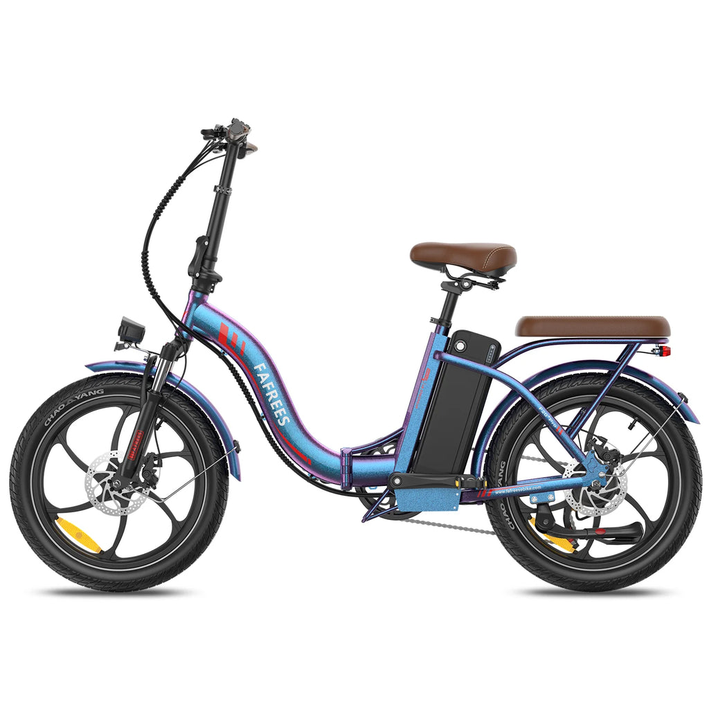 Vélo électrique FAFREES F20+ Pro - Moteur 250W Batterie 36V22.5Ah Roues 20 pouces Frein à disque mécanique - Bleu Aurore