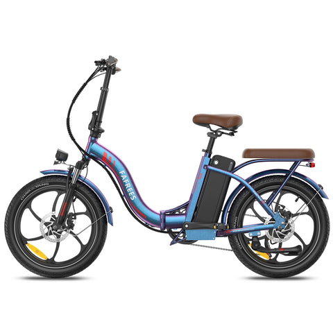 E-Bike FAFREES F20+ Pro - Motor 250W Akku 36V22.5Ah 20 Zoll Räder Mechanische Scheibenbremse - Aurorablau