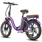 Vélo électrique FAFREES F20+ Pro - Moteur 250W Batterie 36V22.5Ah Roues 20 pouces Frein à disque mécanique - Violet Rose