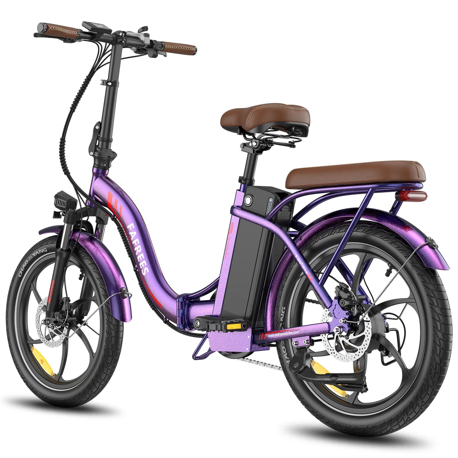 Vélo électrique FAFREES F20+ Pro - Moteur 250W Batterie 36V22.5Ah Roues 20 pouces Frein à disque mécanique - Violet Rose