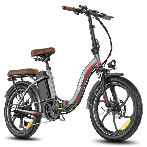 E-Bike FAFREES F20+ Pro - Motor 250W Akku 36V22.5Ah 20 Zoll Räder Mechanische Scheibenbremse - Grau