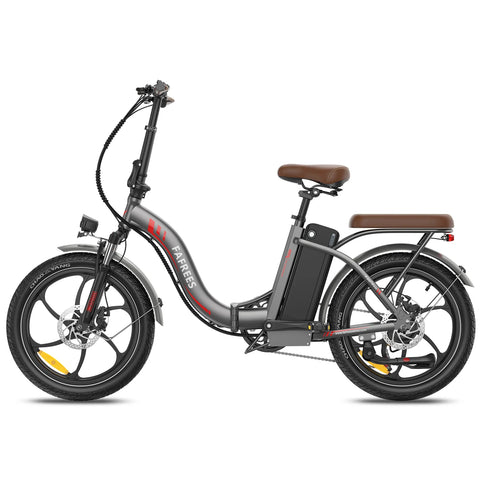 E-Bike FAFREES F20+ Pro - Motor 250W Akku 36V22.5Ah 20 Zoll Räder Mechanische Scheibenbremse - Grau