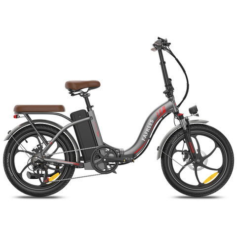 E-Bike FAFREES F20+ Pro - Motor 250W Akku 36V22.5Ah 20 Zoll Räder Mechanische Scheibenbremse - Grau