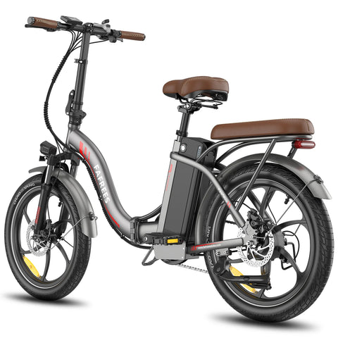 E-Bike FAFREES F20+ Pro - Motor 250W Akku 36V22.5Ah 20 Zoll Räder Mechanische Scheibenbremse - Grau