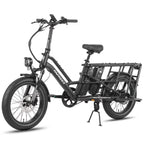 FAFREES FF20 CUV E-Bike - 250W Motor 48V24Ah Battery 20 Inch Tires Hydraulic Disc Brakes - Black