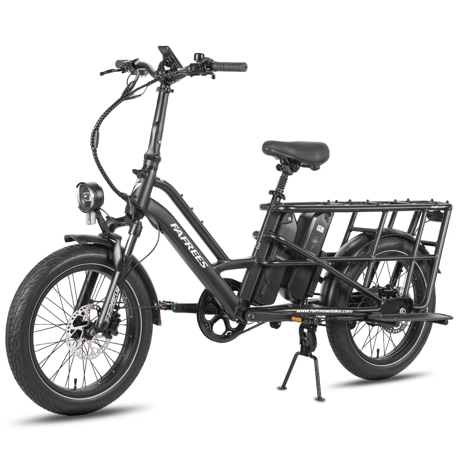FAFREES FF20 CUV E-Bike - 250W Motor 48V24Ah Battery 20 Inch Tires Hydraulic Disc Brakes - Black