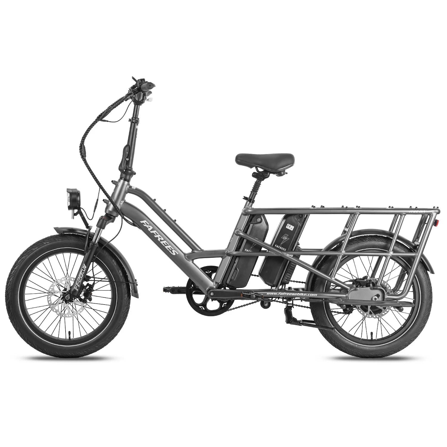 FAFREES FF20 CUV E-Bike - 250W Motor 48V24Ah Battery 20 Inch Tires Hydraulic Disc Brake - Gunmetal Gray