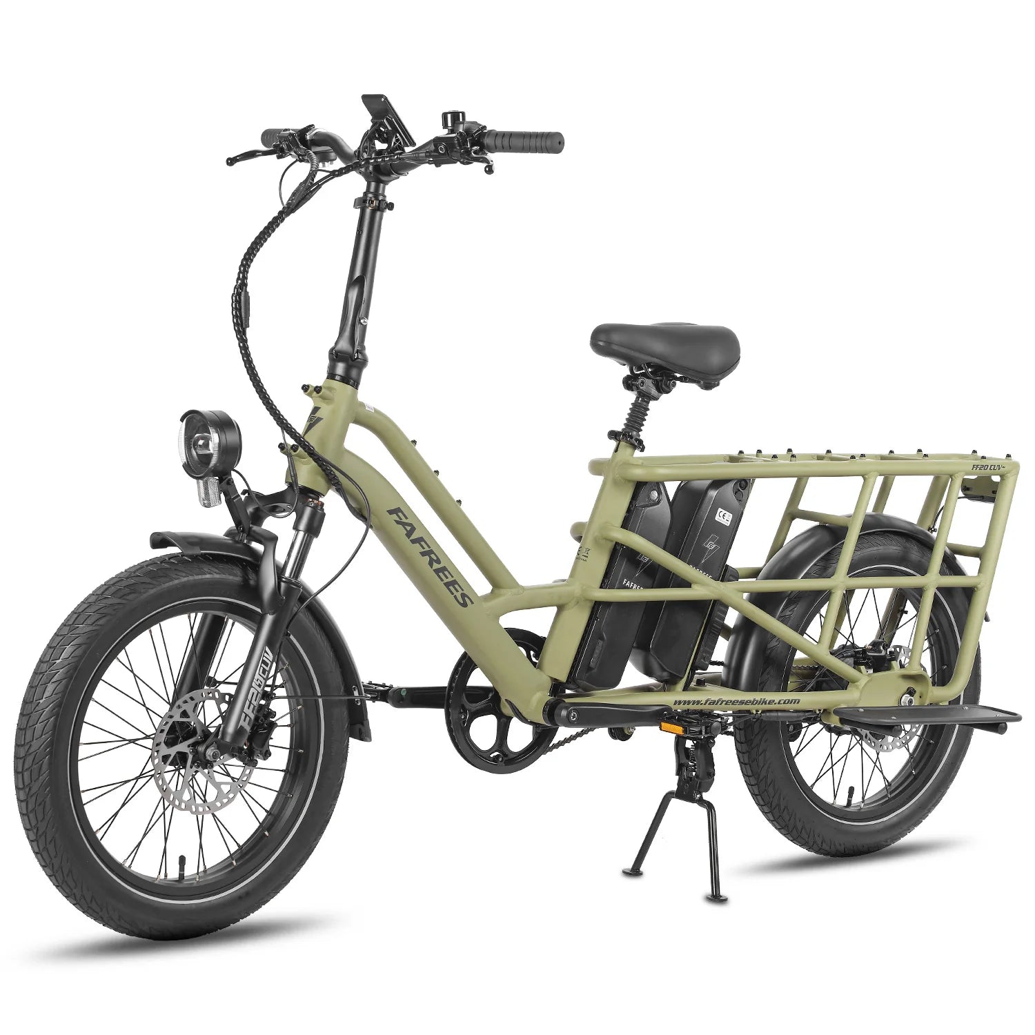 FAFREES FF20 CUV E-Bike - 250W Motor 48V24Ah Battery 20 Inch Tires Hydraulic Disc Brake - Green