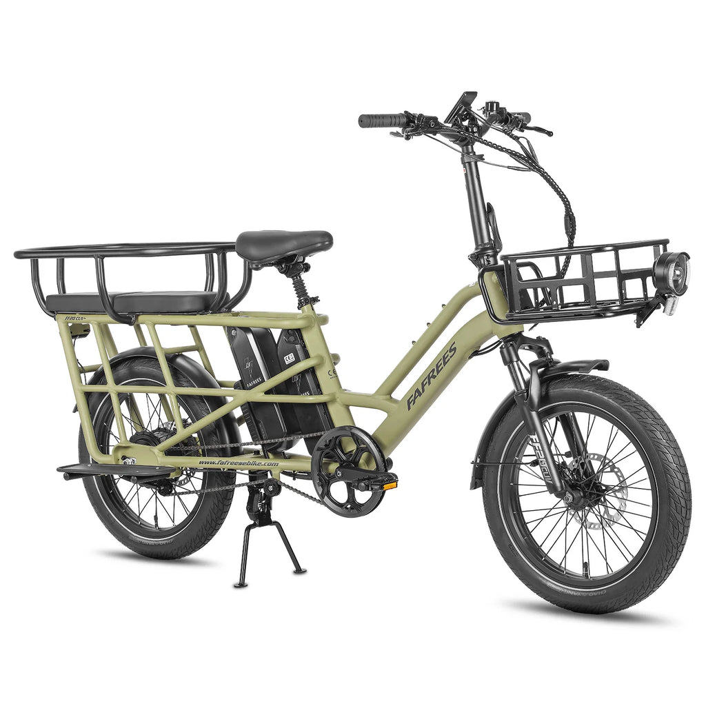 FAFREES FF20 CUV E-Bike - 250W Motor 48V24Ah Battery 20 Inch Tires Hydraulic Disc Brake - Green