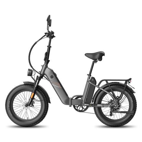 E-Bike FAFREES FF20 Polar - Motor 500W Akku 48V24Ah 20 Zoll Räder Mechanische Scheibenbremse - Grau