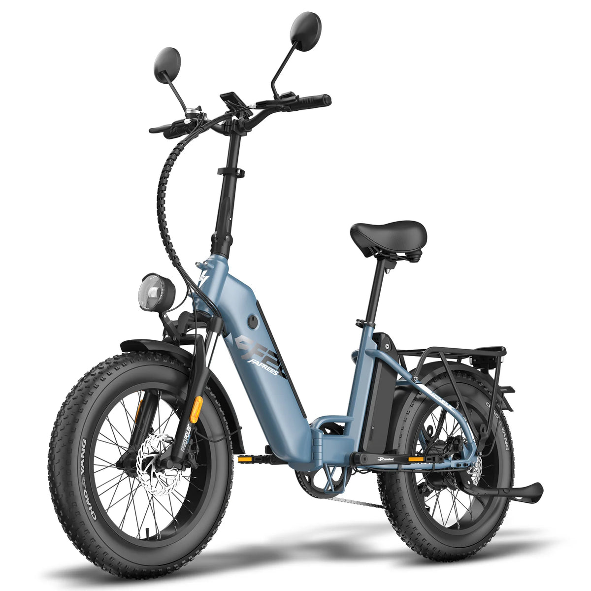FAFREES FF20 Polar E-Bike - Motor 500W Akkus 48V13.4AH*2 20 Zoll-Rädern Mechanische Bremsen - Graublau