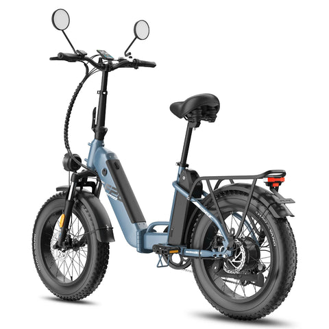 E-Bike FAFREES FF20 Polar - Motor 500W Akku 48V24Ah 20 Zoll Räder Mechanische Scheibenbremse - Blau